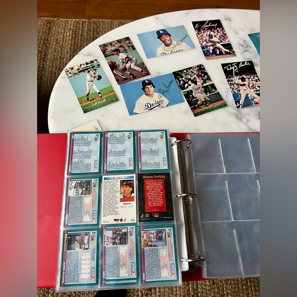 Maxx Collectible Racing cards, Baseball and some hockey Trading Card Collection